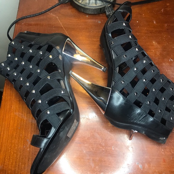Black Studded Heels (Micheal Kors) - Picture 3 of 4